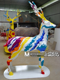 重庆玻璃钢雕塑鹿子制作